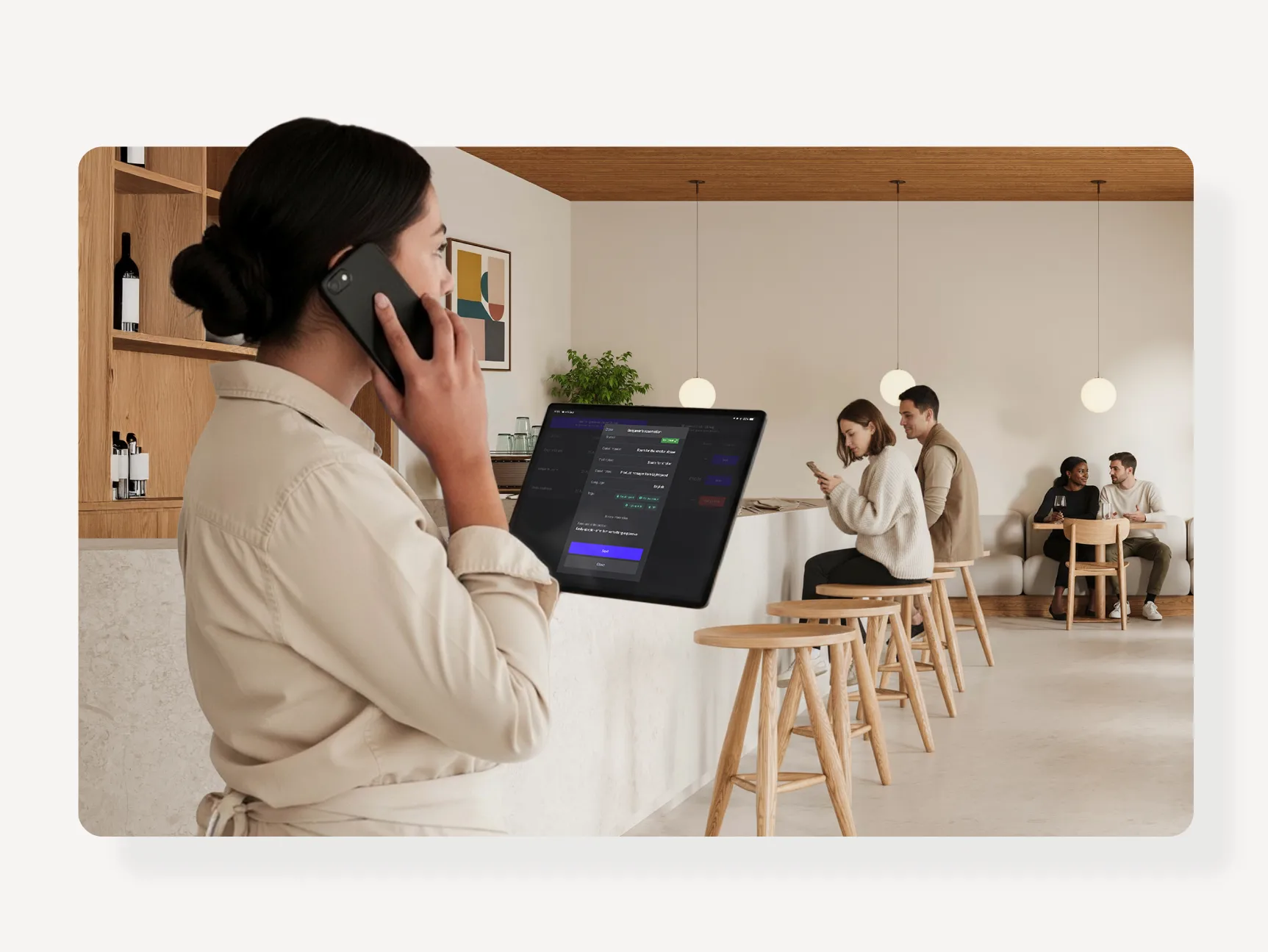 Die Lightspeed Reservations Funktion wie im Kassensystem angezeigt