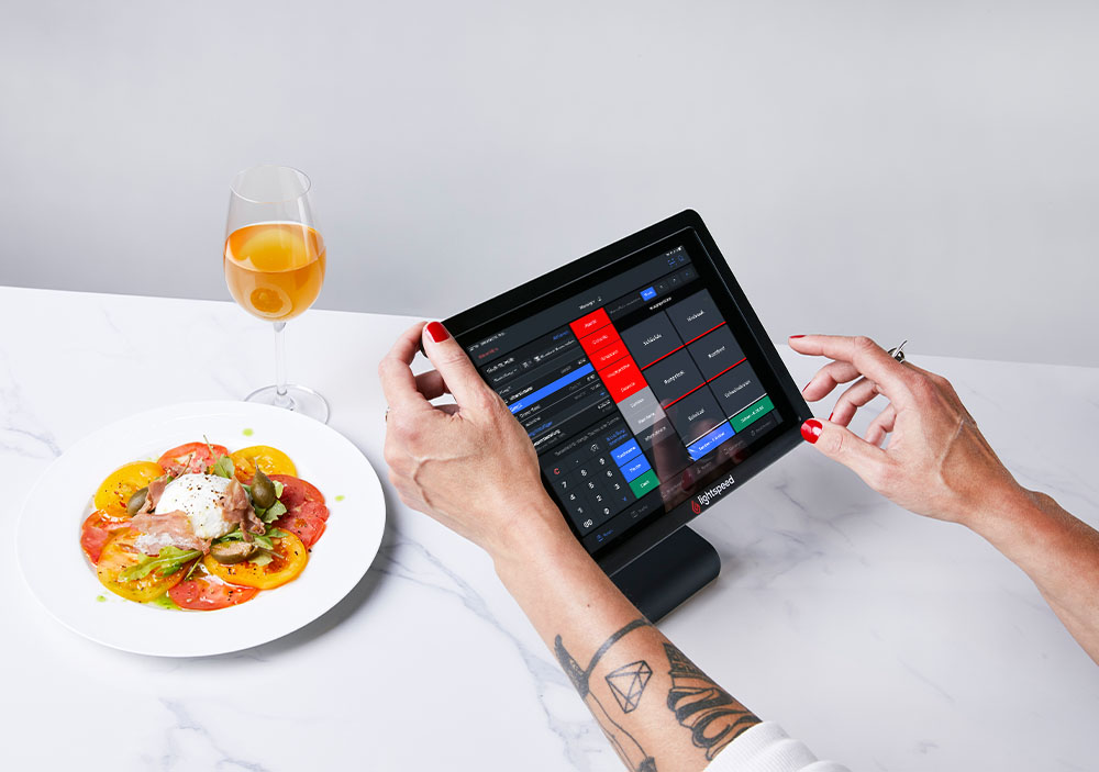 Lightspeed Gastronomie Bestellbildschirm für iPad